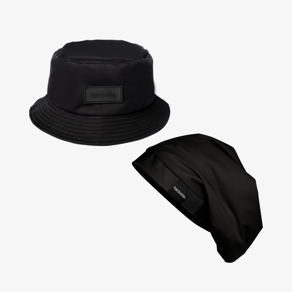 Hairbrella Bucket and Sleep Cap Bundle (1 Bucket + 1 Sleep Cap)
